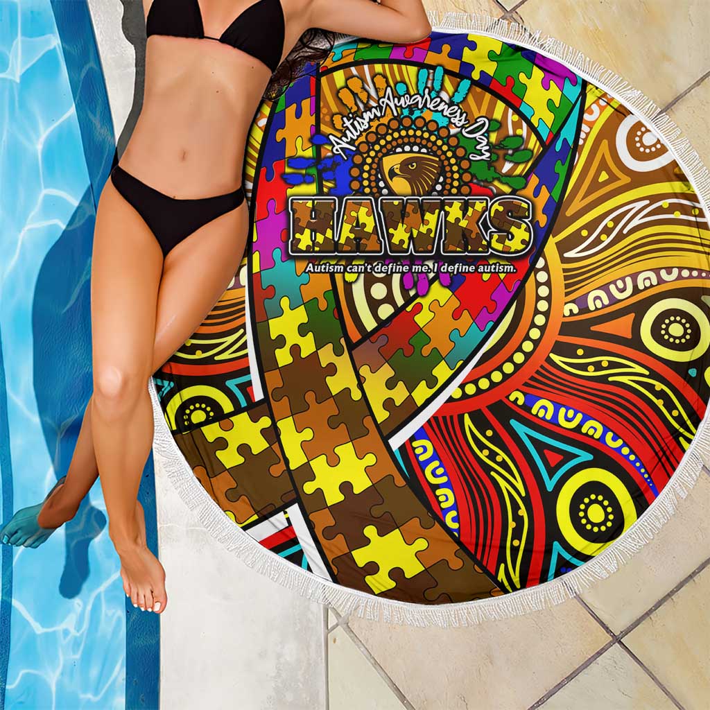 Autism Awareness Australia Hawthorn Hawks Beach Blanket Aboriginal Indigenous Art