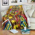 Autism Awareness Australia Hawthorn Hawks Blanket Aboriginal Indigenous Art