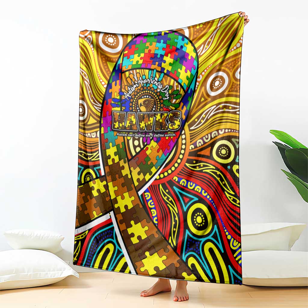 Autism Awareness Australia Hawthorn Hawks Blanket Aboriginal Indigenous Art
