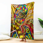 Autism Awareness Australia Hawthorn Hawks Blanket Aboriginal Indigenous Art