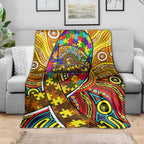 Autism Awareness Australia Hawthorn Hawks Blanket Aboriginal Indigenous Art