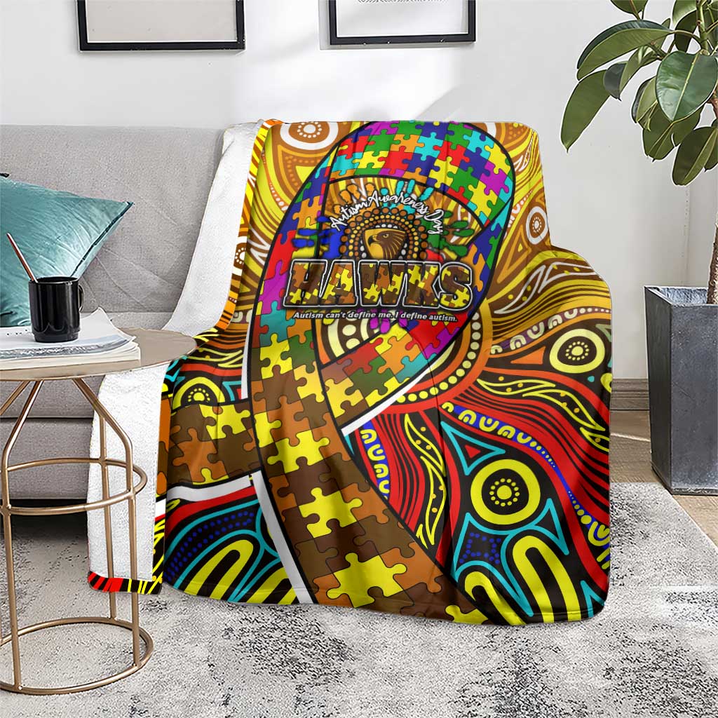 Autism Awareness Australia Hawthorn Hawks Blanket Aboriginal Indigenous Art