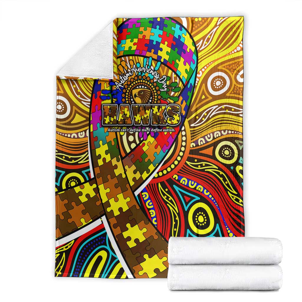 Autism Awareness Australia Hawthorn Hawks Blanket Aboriginal Indigenous Art
