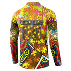 Autism Awareness Australia Hawthorn Hawks Button Sweatshirt Aboriginal Indigenous Art