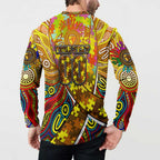 Autism Awareness Australia Hawthorn Hawks Button Sweatshirt Aboriginal Indigenous Art