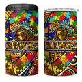 Autism Awareness Australia Hawthorn Hawks 4 in 1 Can Cooler Tumbler Aboriginal Indigenous Art