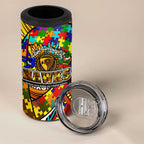 Autism Awareness Australia Hawthorn Hawks 4 in 1 Can Cooler Tumbler Aboriginal Indigenous Art