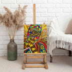 Autism Awareness Australia Hawthorn Hawks Canvas Wall Art Aboriginal Indigenous Art