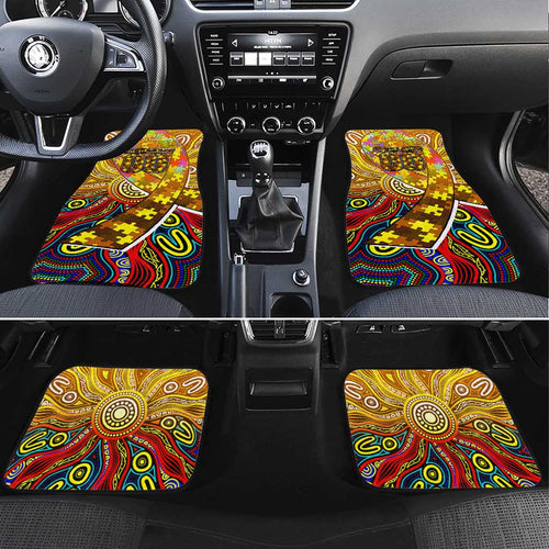 Autism Awareness Australia Hawthorn Hawks Car Mats Aboriginal Indigenous Art