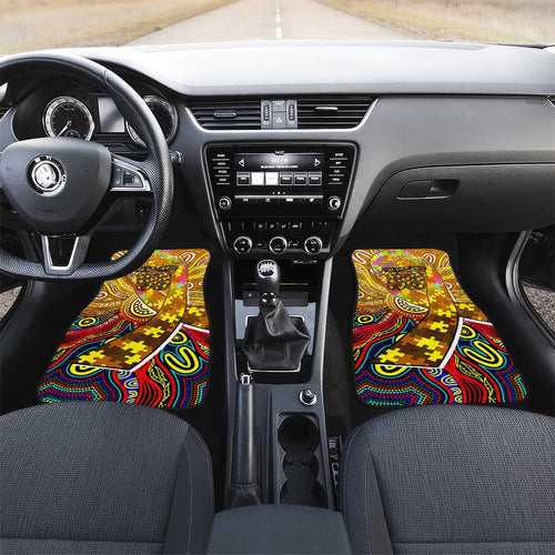 Autism Awareness Australia Hawthorn Hawks Car Mats Aboriginal Indigenous Art