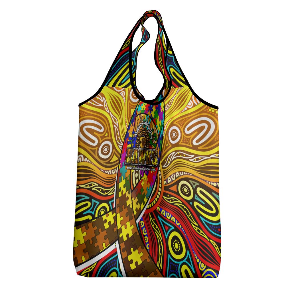 Autism Awareness Australia Hawthorn Hawks Grocery Bag Aboriginal Indigenous Art