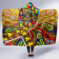 Autism Awareness Australia Hawthorn Hawks Hooded Blanket Aboriginal Indigenous Art