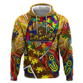 Autism Awareness Australia Hawthorn Hawks Hoodie Aboriginal Indigenous Art