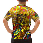 Autism Awareness Australia Hawthorn Hawks Kid Hawaiian Shirt Aboriginal Indigenous Art