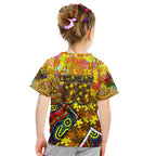 Autism Awareness Australia Hawthorn Hawks Kid T Shirt Aboriginal Indigenous Art