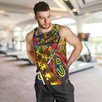 Autism Awareness Australia Hawthorn Hawks Men Tank Top Aboriginal Indigenous Art