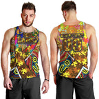 Autism Awareness Australia Hawthorn Hawks Men Tank Top Aboriginal Indigenous Art