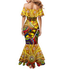 Autism Awareness Australia Hawthorn Hawks Mermaid Dress Aboriginal Indigenous Art
