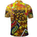 Autism Awareness Australia Hawthorn Hawks Polo Shirt Aboriginal Indigenous Art