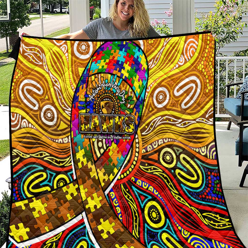 Autism Awareness Australia Hawthorn Hawks Quilt Aboriginal Indigenous Art
