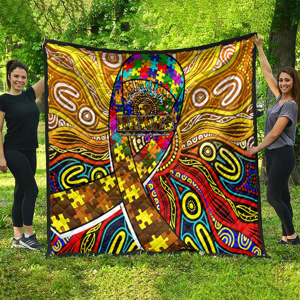 Autism Awareness Australia Hawthorn Hawks Quilt Aboriginal Indigenous Art