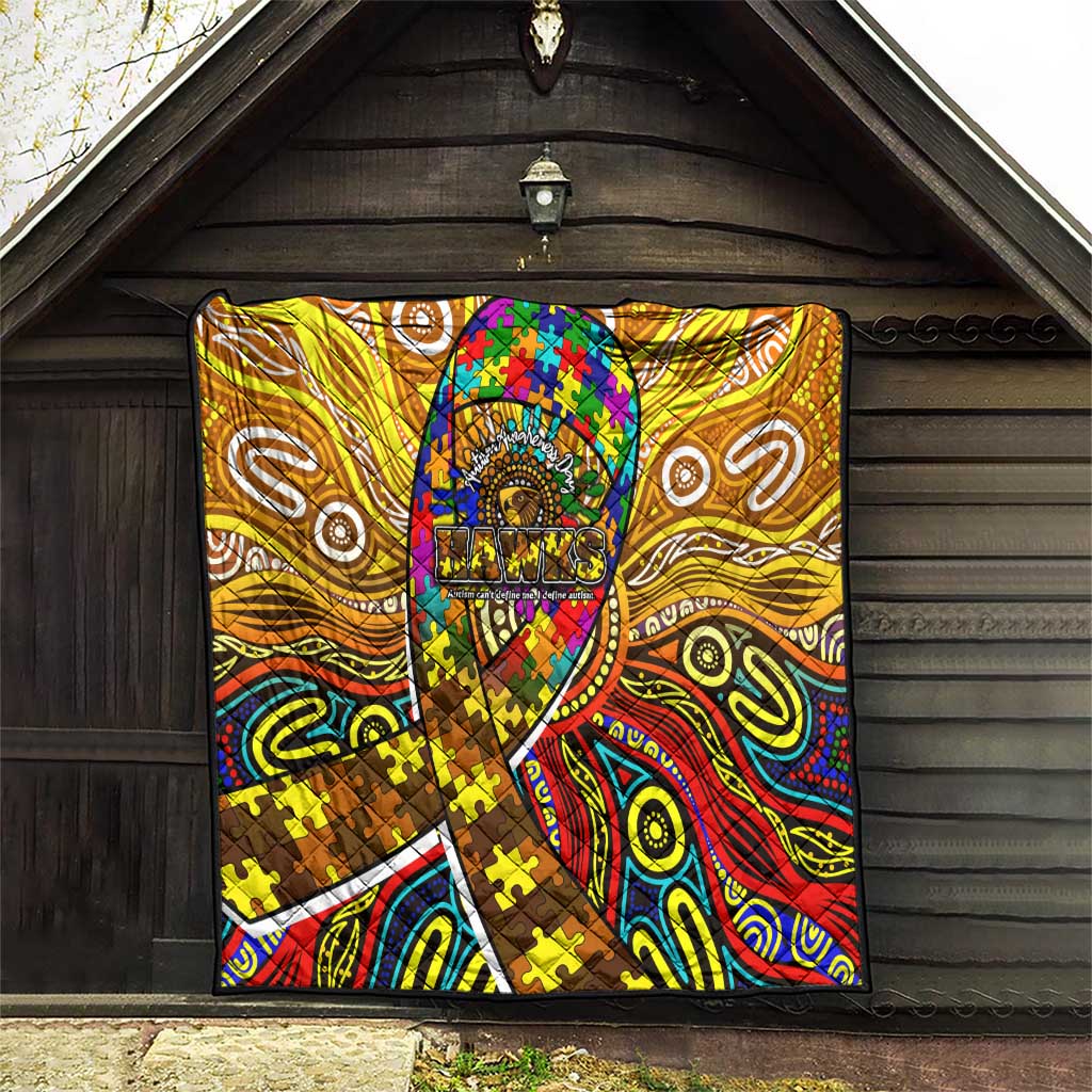 Autism Awareness Australia Hawthorn Hawks Quilt Aboriginal Indigenous Art