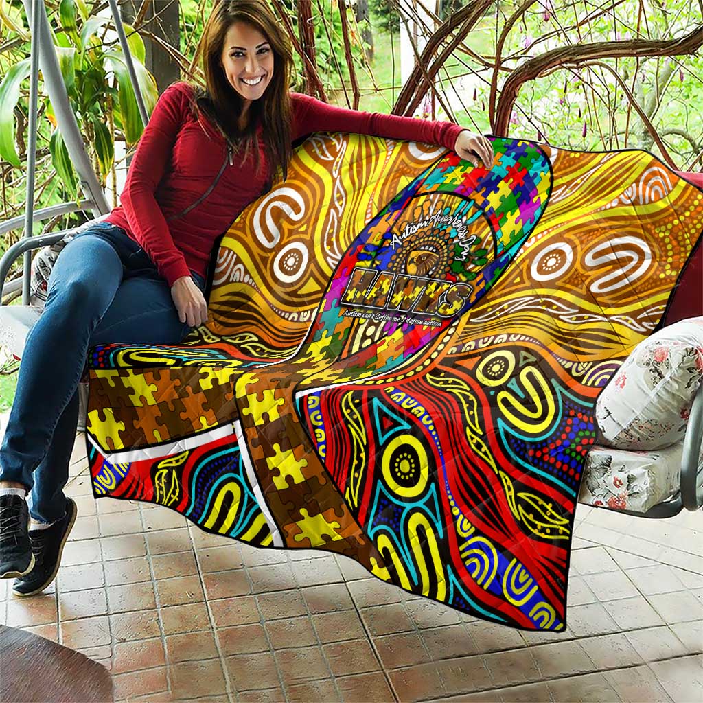 Autism Awareness Australia Hawthorn Hawks Quilt Aboriginal Indigenous Art
