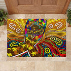 Autism Awareness Australia Hawthorn Hawks Rubber Doormat Aboriginal Indigenous Art