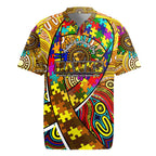 Autism Awareness Australia Hawthorn Hawks Rugby Jersey Aboriginal Indigenous Art