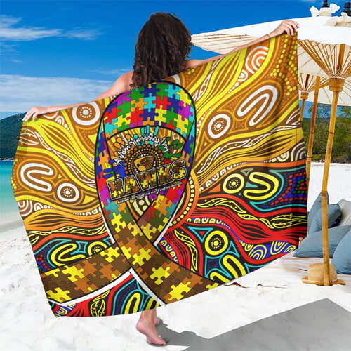 Autism Awareness Australia Hawthorn Hawks Sarong Aboriginal Indigenous Art
