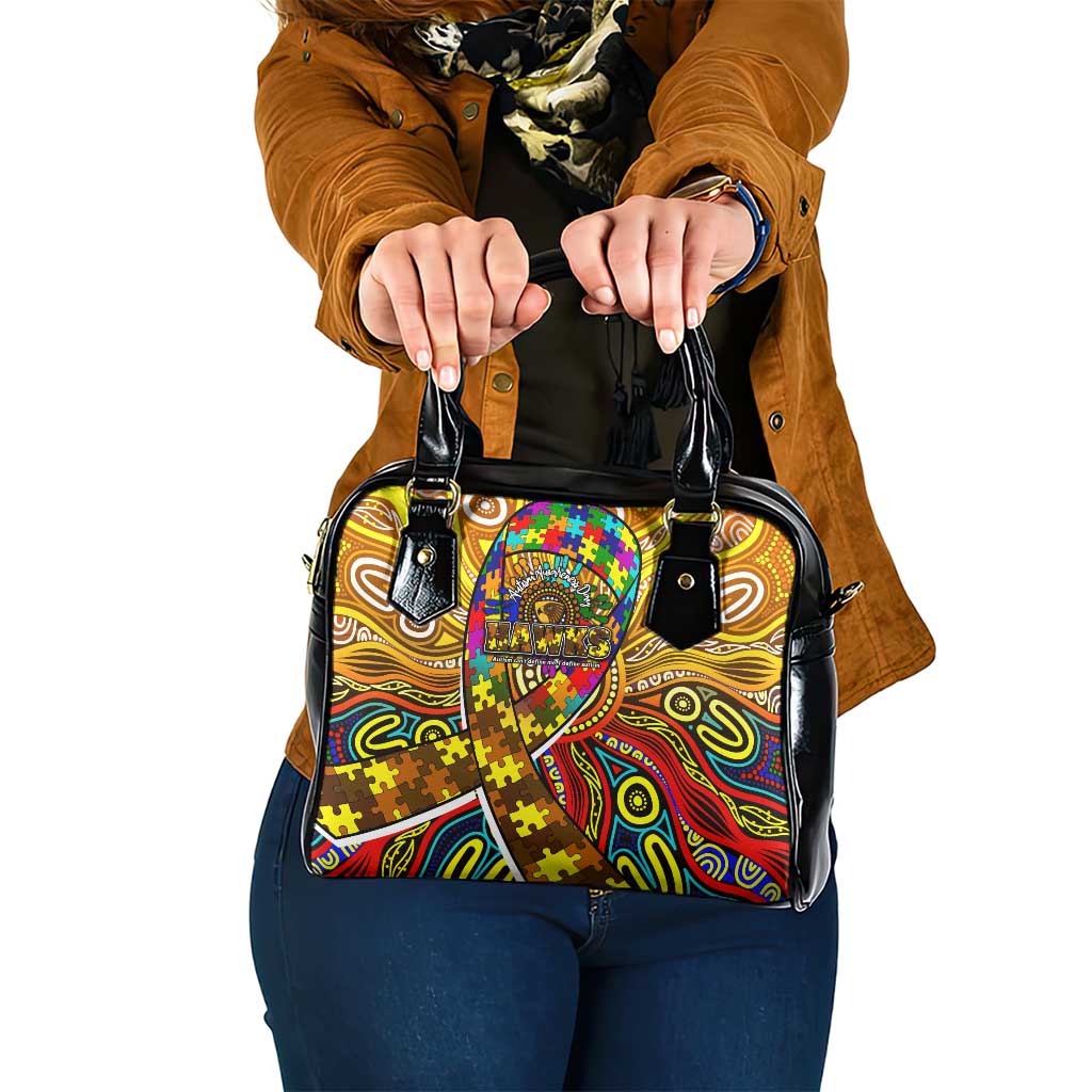 Autism Awareness Australia Hawthorn Hawks Shoulder Handbag Aboriginal Indigenous Art