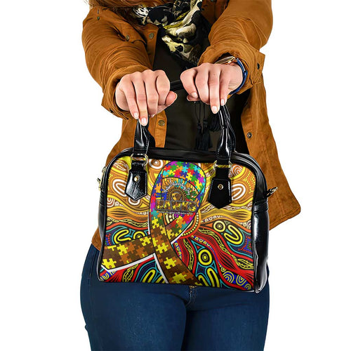 Autism Awareness Australia Hawthorn Hawks Shoulder Handbag Aboriginal Indigenous Art