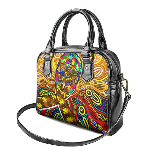 Autism Awareness Australia Hawthorn Hawks Shoulder Handbag Aboriginal Indigenous Art