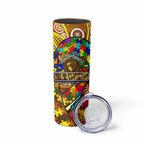 Autism Awareness Australia Hawthorn Hawks Skinny Tumbler Aboriginal Indigenous Art