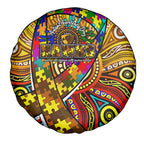 Autism Awareness Australia Hawthorn Hawks Spare Tire Cover Aboriginal Indigenous Art
