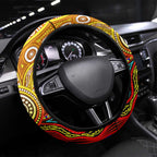 Autism Awareness Australia Hawthorn Hawks Steering Wheel Cover Aboriginal Indigenous Art