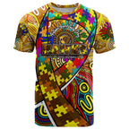 Autism Awareness Australia Hawthorn Hawks T Shirt Aboriginal Indigenous Art