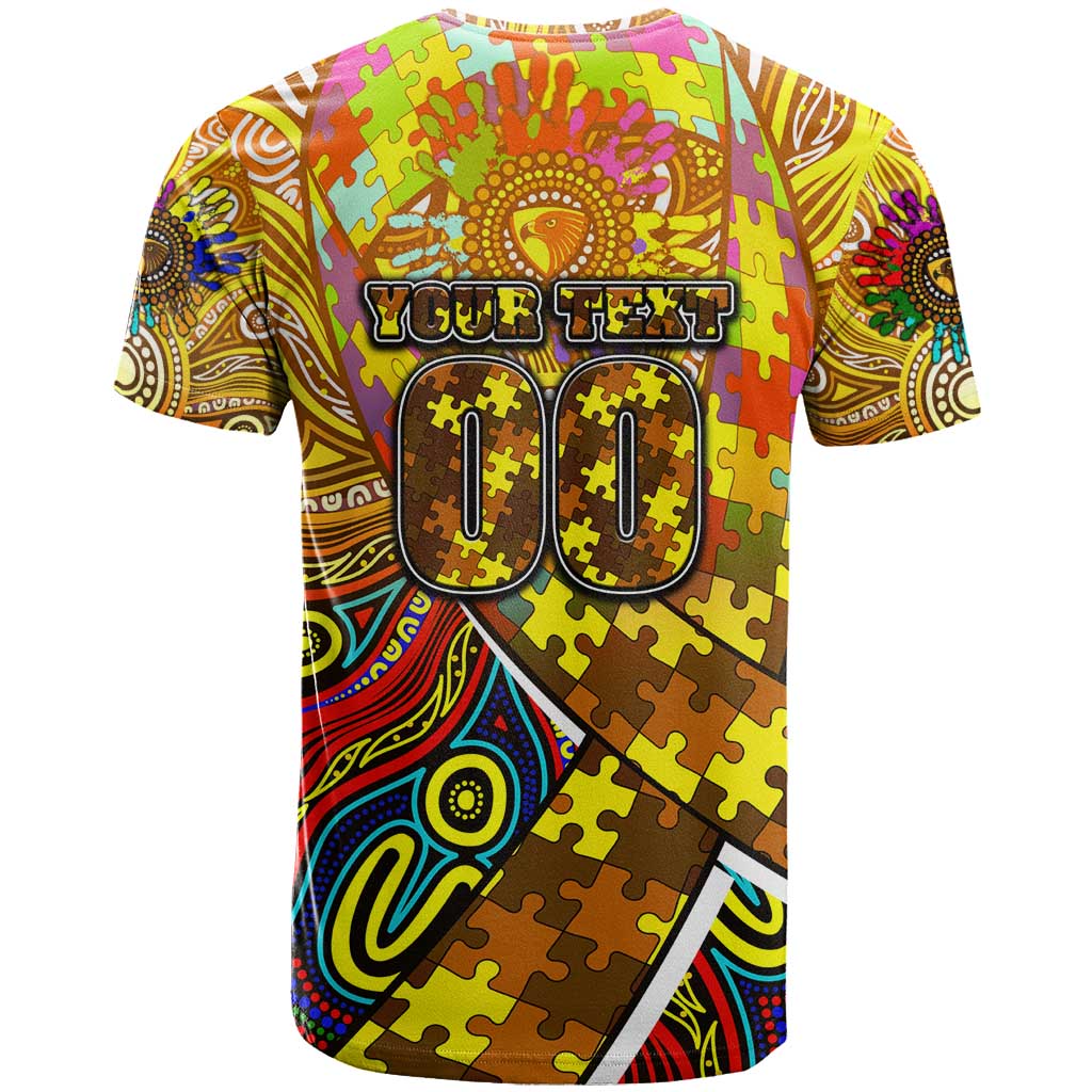 Autism Awareness Australia Hawthorn Hawks T Shirt Aboriginal Indigenous Art