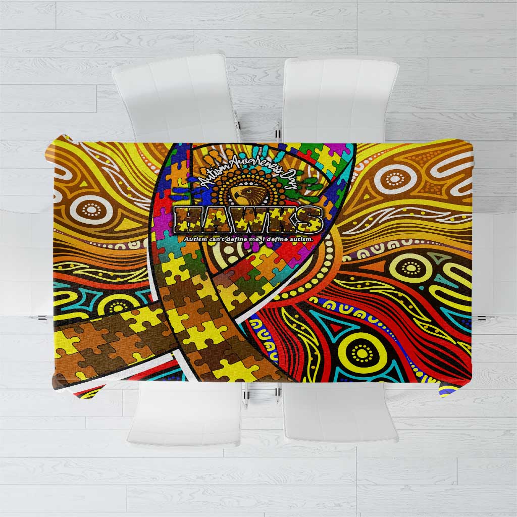 Autism Awareness Australia Hawthorn Hawks Tablecloth Aboriginal Indigenous Art