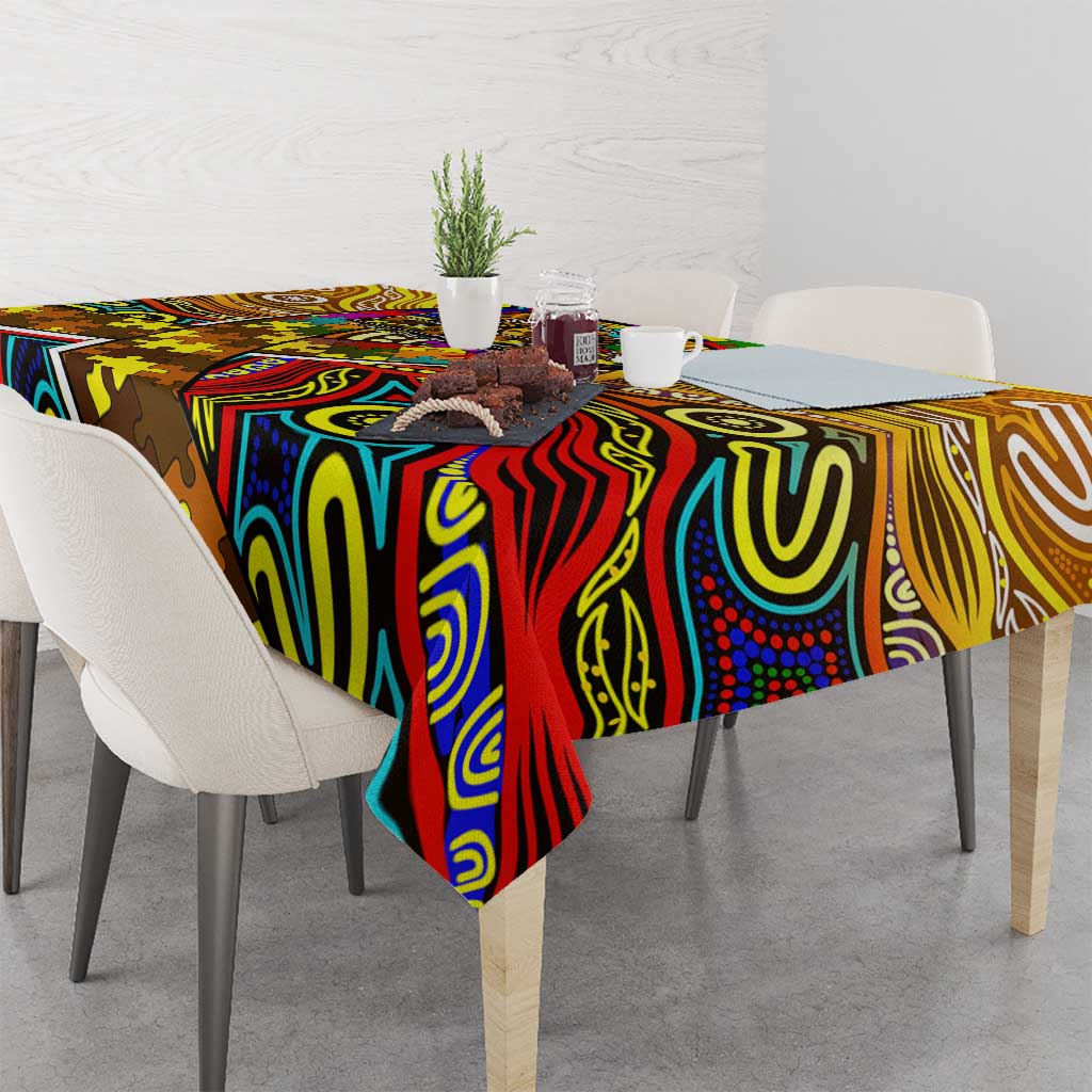 Autism Awareness Australia Hawthorn Hawks Tablecloth Aboriginal Indigenous Art