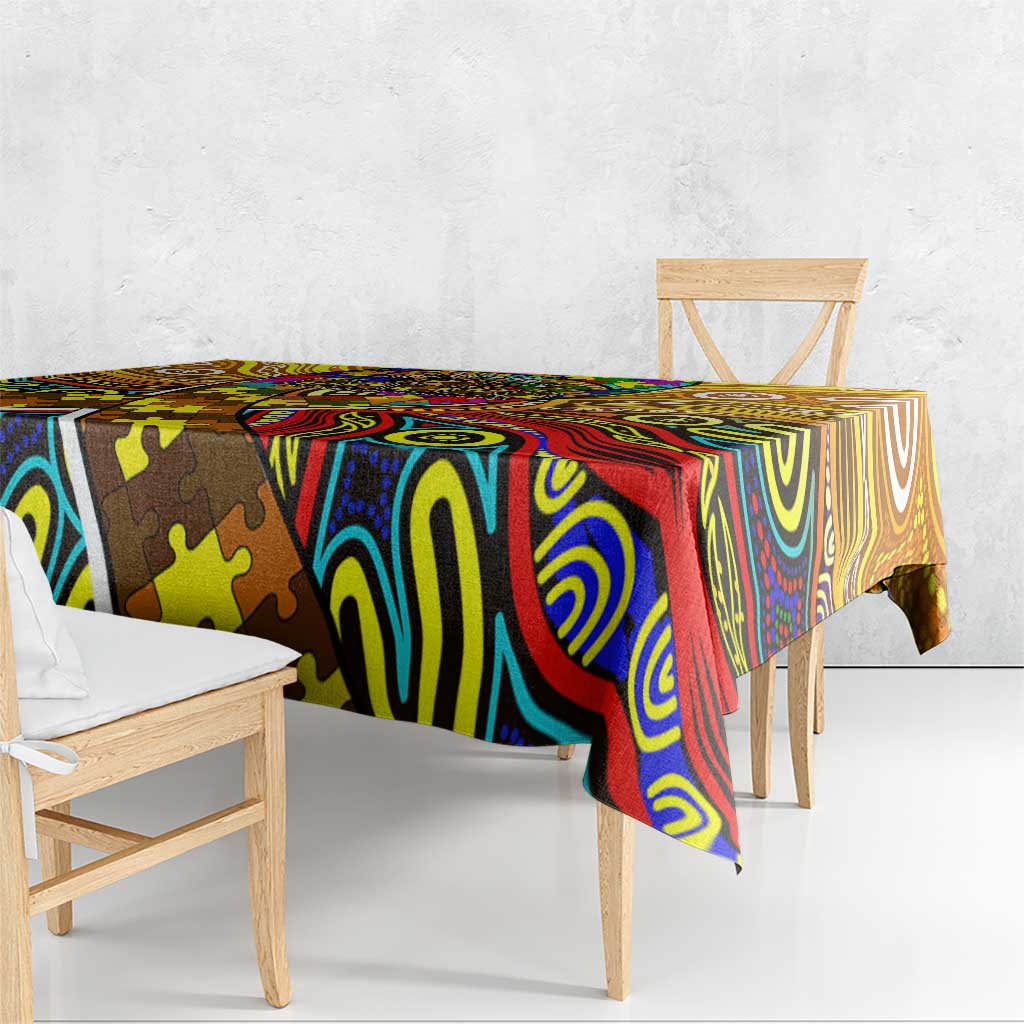 Autism Awareness Australia Hawthorn Hawks Tablecloth Aboriginal Indigenous Art