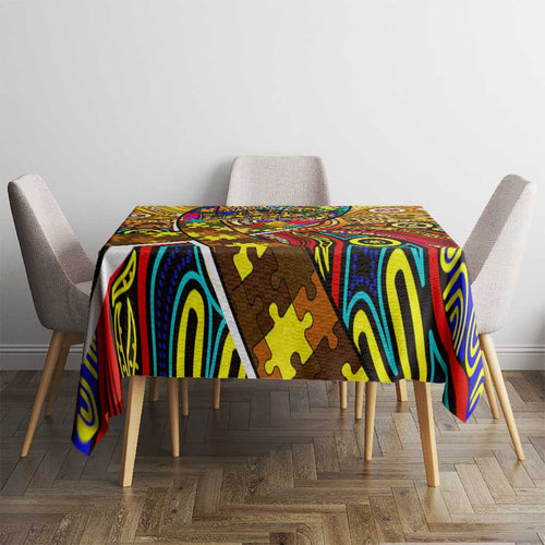 Autism Awareness Australia Hawthorn Hawks Tablecloth Aboriginal Indigenous Art