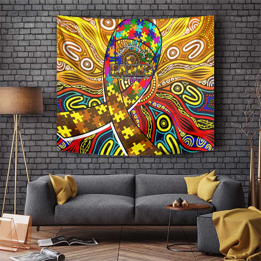 Autism Awareness Australia Hawthorn Hawks Tapestry Aboriginal Indigenous Art