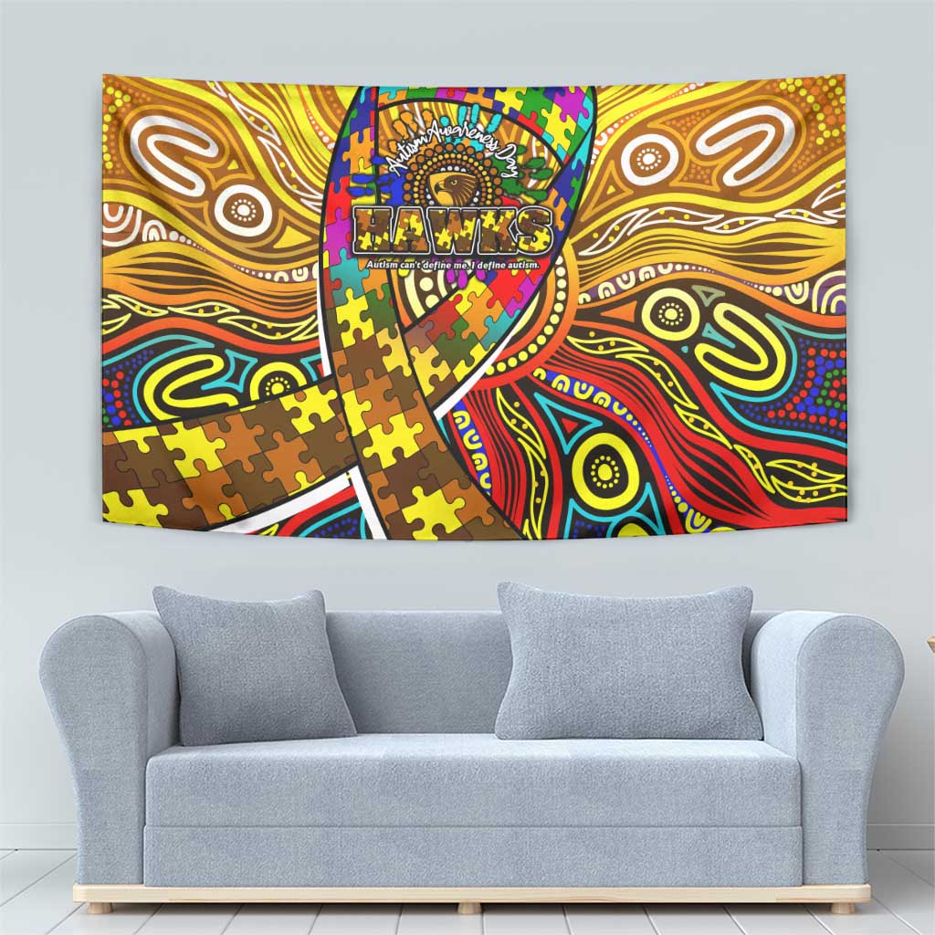 Autism Awareness Australia Hawthorn Hawks Tapestry Aboriginal Indigenous Art