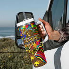 Autism Awareness Australia Hawthorn Hawks Tumbler With Handle Aboriginal Indigenous Art