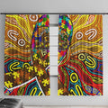 Autism Awareness Australia Hawthorn Hawks Window Curtain Aboriginal Indigenous Art