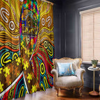 Autism Awareness Australia Hawthorn Hawks Window Curtain Aboriginal Indigenous Art