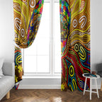 Autism Awareness Australia Hawthorn Hawks Window Curtain Aboriginal Indigenous Art