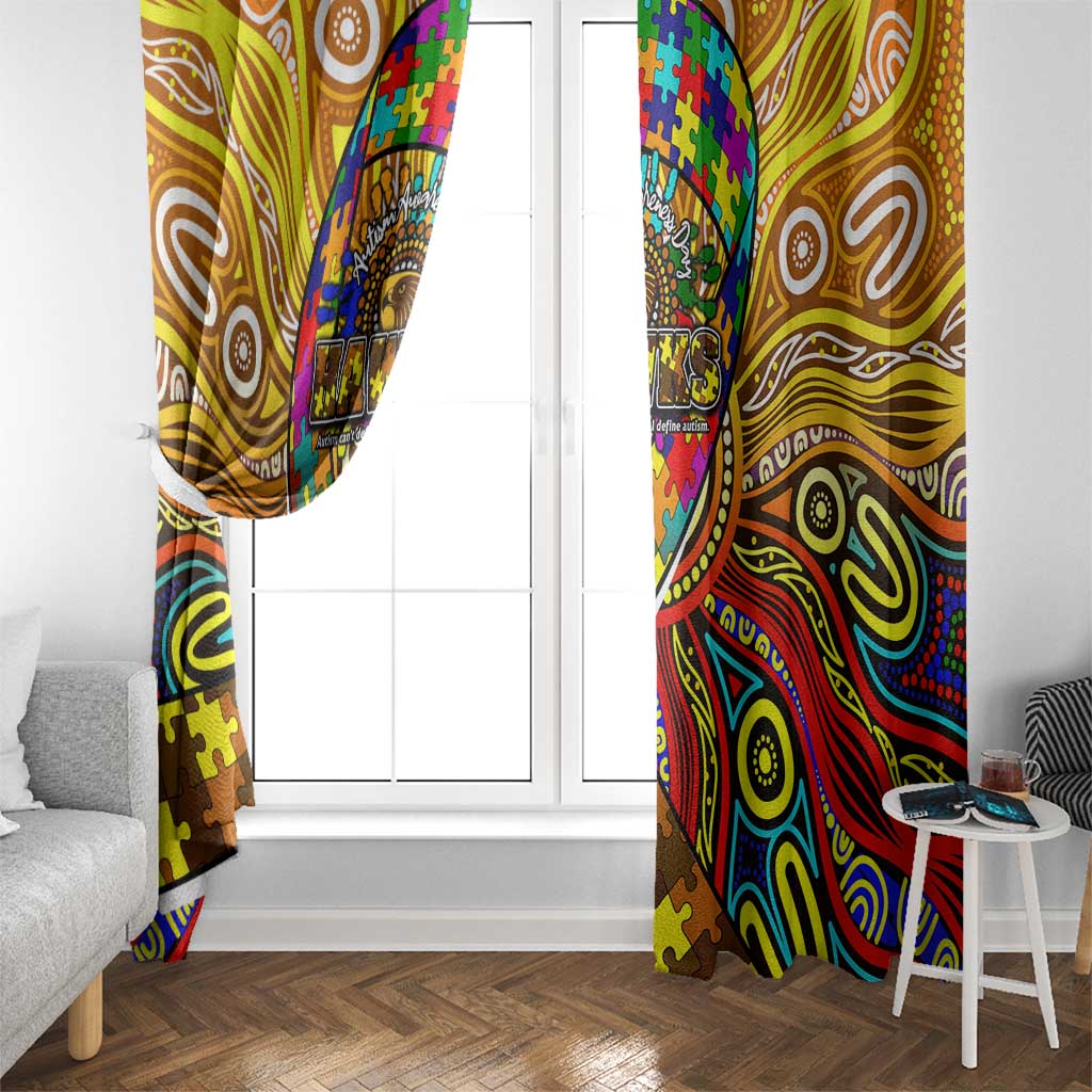 Autism Awareness Australia Hawthorn Hawks Window Curtain Aboriginal Indigenous Art