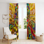 Autism Awareness Australia Hawthorn Hawks Window Curtain Aboriginal Indigenous Art